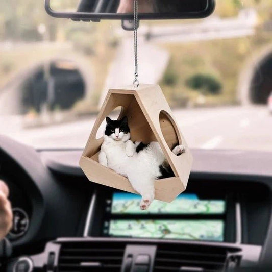 Car Kitty Balloon Pendant